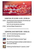 Logo Auerbacher Christkindlmarkt