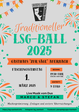 Banner Traditioneller Faschingsball am Faschingssamstag