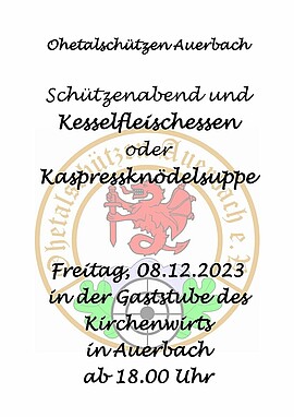 Banner Schützenabend